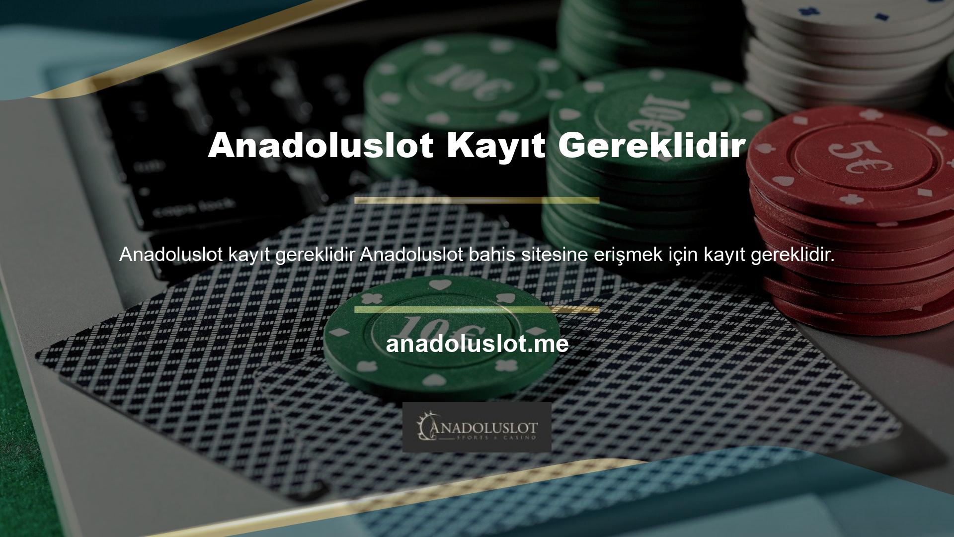 Anadoluslot bahislerinin üyelik sürecinde ele alınması gereken birkaç önemli konu vardır